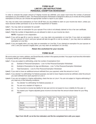 Form VA-4P Withholding Exemption Certificate for Recipients of Pension and Annuity Payments - Virginia, Page 2