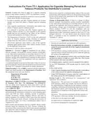 Form TT-1 Application for Cigarette Stamping Permit and Tobacco Products Tax Distributor&#039;s License - Virginia, Page 3