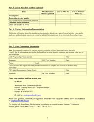 DOH Form 331-457 Cross-connection Control Program Backflow Incident Report Form - Washington, Page 4