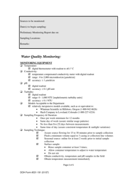DOH Form 331-191 Gwi Water Quality Monitoring Interview Documentation Form - Washington, Page 2