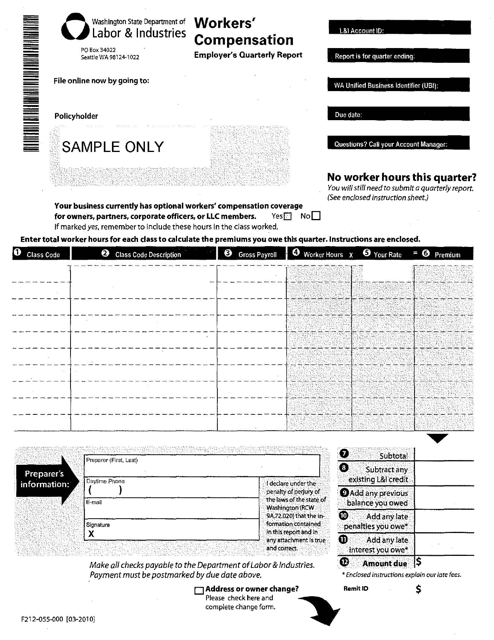 Form F212-055-000  Printable Pdf