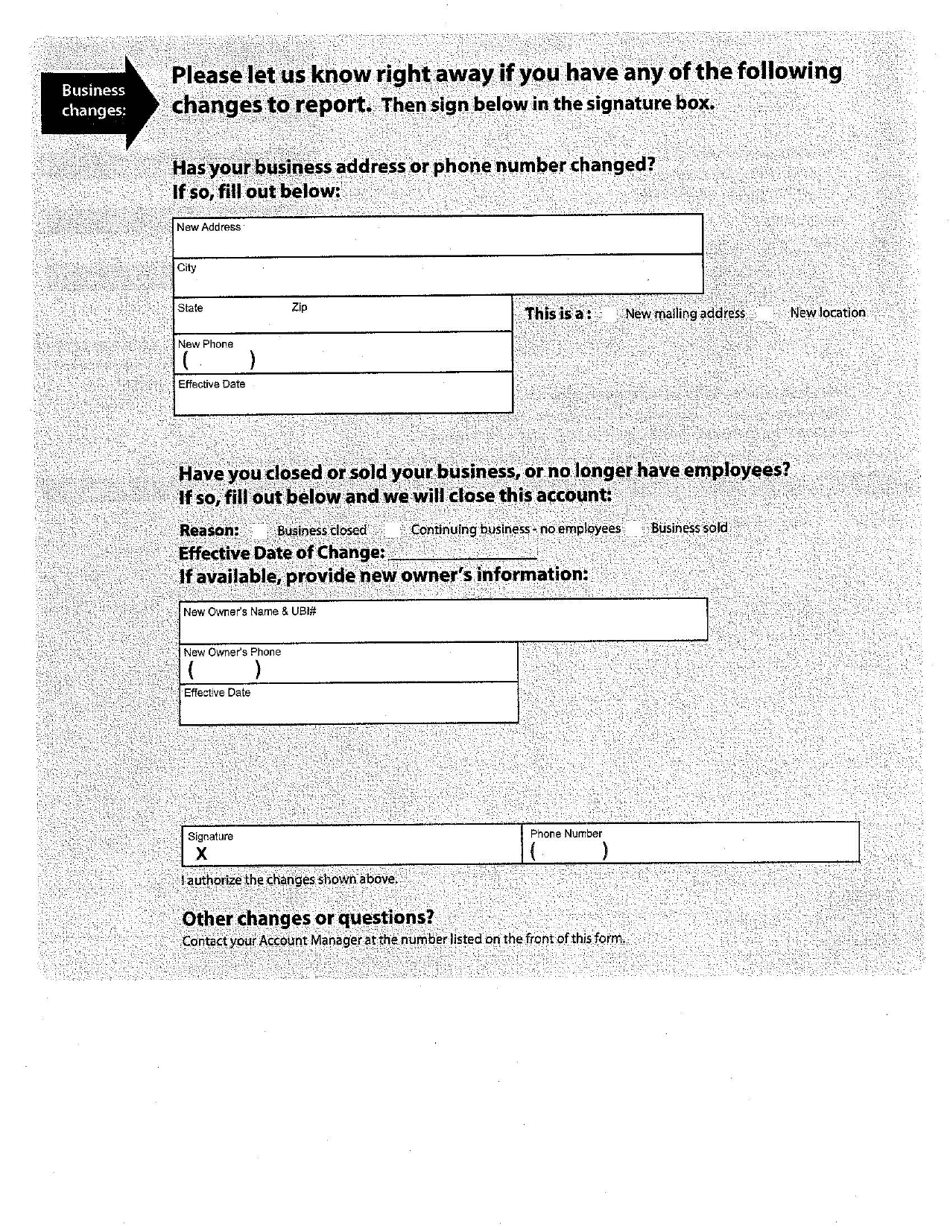 Form F212-055-000 Workers Compensation Employers Quarterly Report - Washington, Page 2