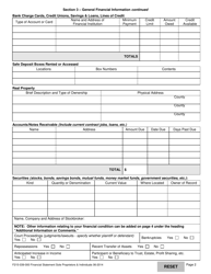 Form F215-039-000 Financial Statement Sole Proprietors and Individuals - Washington, Page 2