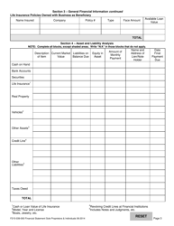 Form F215-039-000 Financial Statement Sole Proprietors and Individuals - Washington, Page 3
