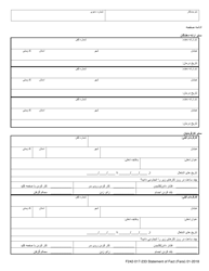 Form F242-017-233 Statement of Facts - Washington (Farsi), Page 4