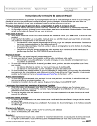 Form F242-052-232 Work Status Form - Washington (French), Page 2