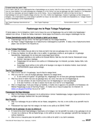 Form F242-052-297 Work Status Form - Washington (Samoan), Page 2
