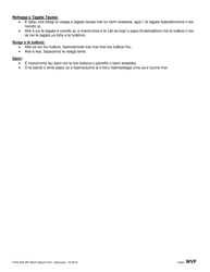 Form F242-052-297 Work Status Form - Washington (Samoan), Page 3