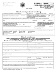 Document preview: Form F242-071-289 Occupational Disease Work History - Washington (Polish)