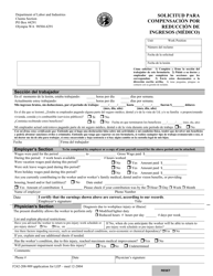 Document preview: Form F242-208-909 Solicitud Para Compensacion Por Reduccion De Ingresos (Medico) - Washington
