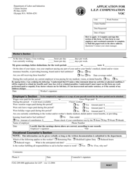 Document preview: Form F242-209-000 Application for L.e.p. Compensation Voc - Washington