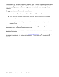 Formulario F242-382-999 Carta De Intencion De Registro En Una Escuela - Washington (Spanish), Page 2