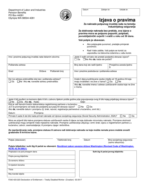 Form F242-423-223  Printable Pdf