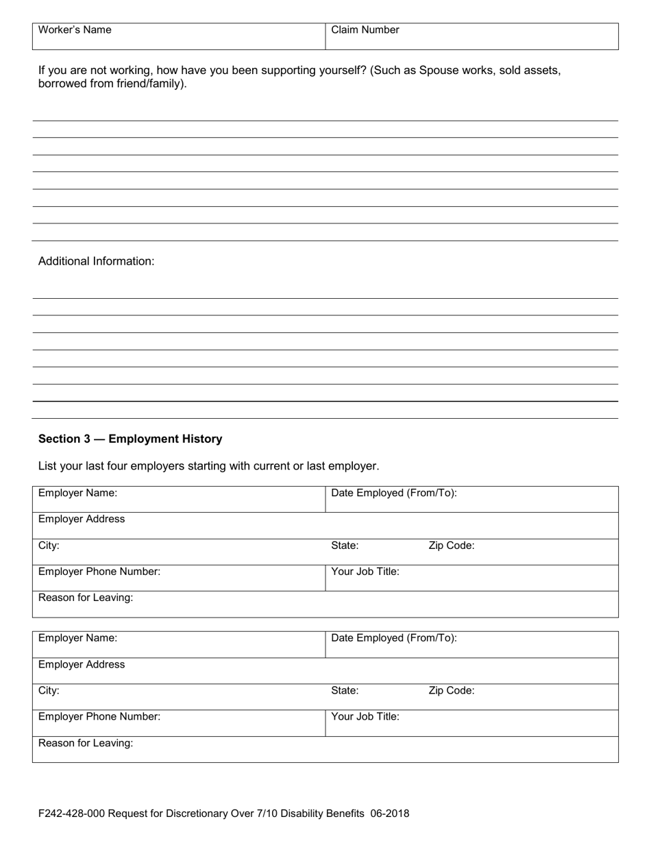 Form F242-428-000 - Fill Out, Sign Online and Download Fillable PDF ...