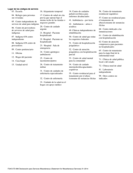 Formulario F245-072-999 Declaracion Para Servicios Miscelaneos - Washington (Spanish), Page 3