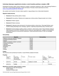 Form F245-224-289 Independent Medical Exam (Ime) Travel and Wage Reimbursement Request - Washington (Polish), Page 4