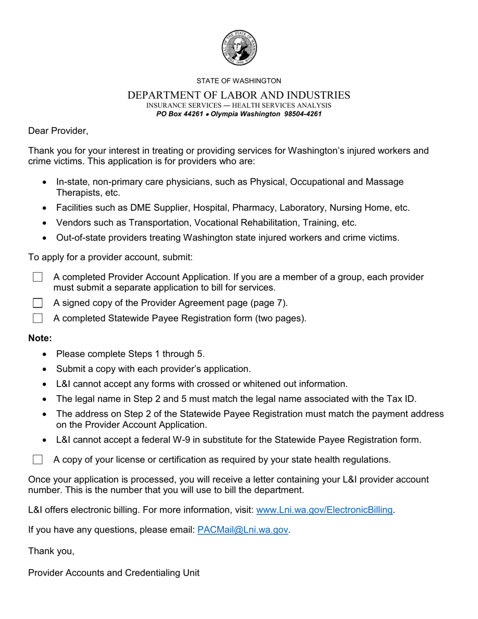 Form F245-055-000 Submission of Provider Credentials for Interpretive Services - Washington, Page 3
