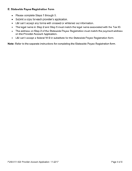 Form F245-055-000 Submission of Provider Credentials for Interpretive Services - Washington, Page 6