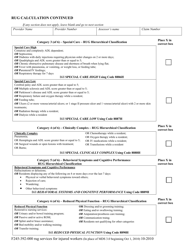 Form F245-392-000 Rug (Resource Utilization Group) Residential Care Services for Injured Workers - Washington, Page 2