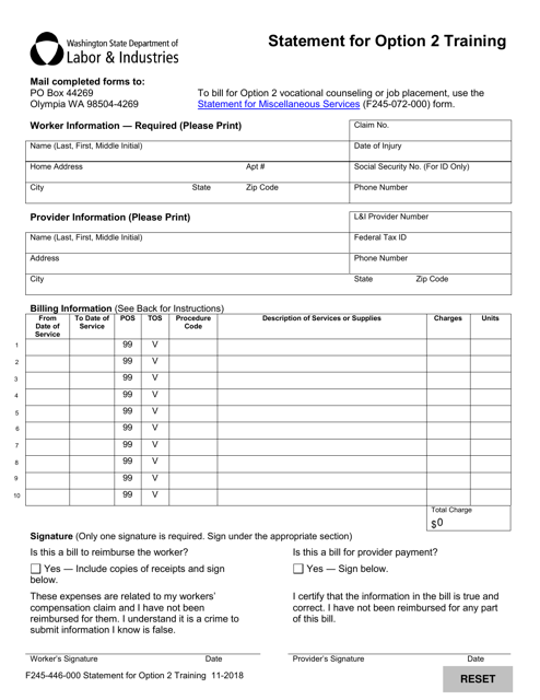 Form F245-446-000  Printable Pdf
