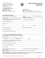 Form F245-435-000 Ime Examiner Renewal Application - Washington, Page 2