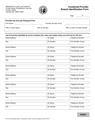 Form F252-021-000 Individual Vocational Provider Account Change Form - Washington, Page 2