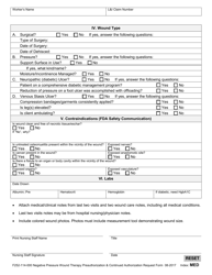 Form F252-114-000 Negative Pressure Wound Therapy - Washington, Page 2