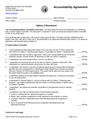 Form F280-016-000 Accountability Agreement - Washington, Page 5