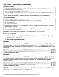 Form F280-064-000 Self-insurance Option 2 Vocational Services Summary - Washington, Page 2
