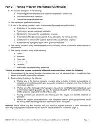 Form F280-045-000 Provider Supplemental Requirements for Non-accredited or Unlicensed Training Providers - Washington, Page 4