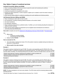 Form F280-063-000 State Fund Option 2 Vocational Services Summary - Washington, Page 2