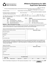 Form F500-097-000 Application for a 0% Supervision Modified Electrical Training Certificate &amp; Specialty Examination - Washington, Page 4