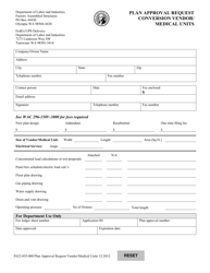 Document preview: Form F622-035-000 Plan Approval Request Conversion Vendor/ Medical Units - Washington