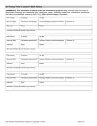 Form F621-069-000 Licensed Elevator Contractor (Lc) Application - Washington, Page 5