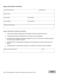 Form F625-110-000 Application for Agent Online Insurance Entry Access - Washington, Page 2