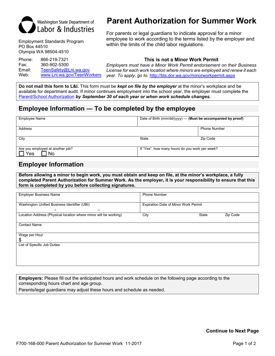 Form 700-168-000 - Fill Out, Sign Online and Download Fillable PDF ...