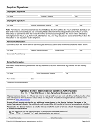 Form F700-002-000 Parent/School Authorization - Washington, Page 3