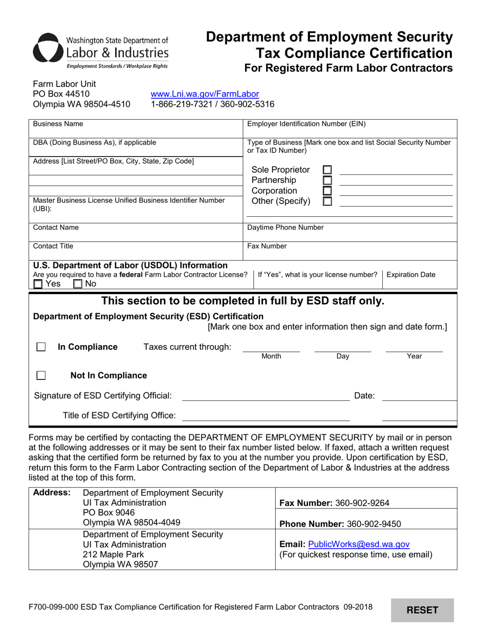 Form F700-099-000 Download Fillable PDF or Fill Online ...