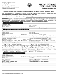 Form F700-129-000 &quot;Prevailing Wage Complaint Form for Interested Parties&quot; - Washington, Page 3