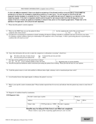 Form F800-031-000 Application to Reopen to Crime Victims Claim Due to Worsening of Condition - Washington, Page 2