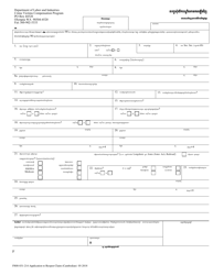 Form F800-031-214 Application to Reopen to Crime Victims Claim Due to Worsening of Condition - Washington (English/Cambodian)