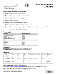 Form F800-049-000 Travel Reimbursement Request - Washington