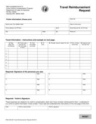 Form F800-049-000 Travel Reimbursement Request - Washington, Page 2