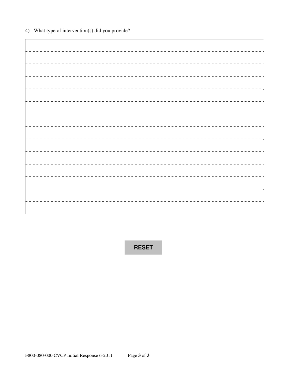 Form F800-080-000 (I) Cvcp Initial Response and Assessment - Washington, Page 3