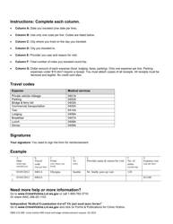 Form F800-115-000 Independent Medical Exam (Ime) - Travel &amp; Wage Reimbursement Request - Washington, Page 4