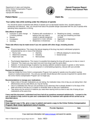 Form F800-116-000 Opioid Progress Report - Chronic, Non-cancer Pain - Washington, Page 4