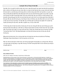 Form F800-120-319 Crime Victim&#039;s Application for Benefits - Homicide Claims - Washington (Vietnamese), Page 5