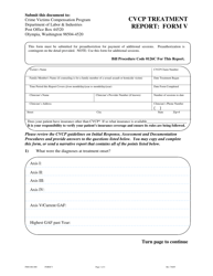 Document preview: Form F800-084-000 (V) Cvcp Treatment Report - Washington