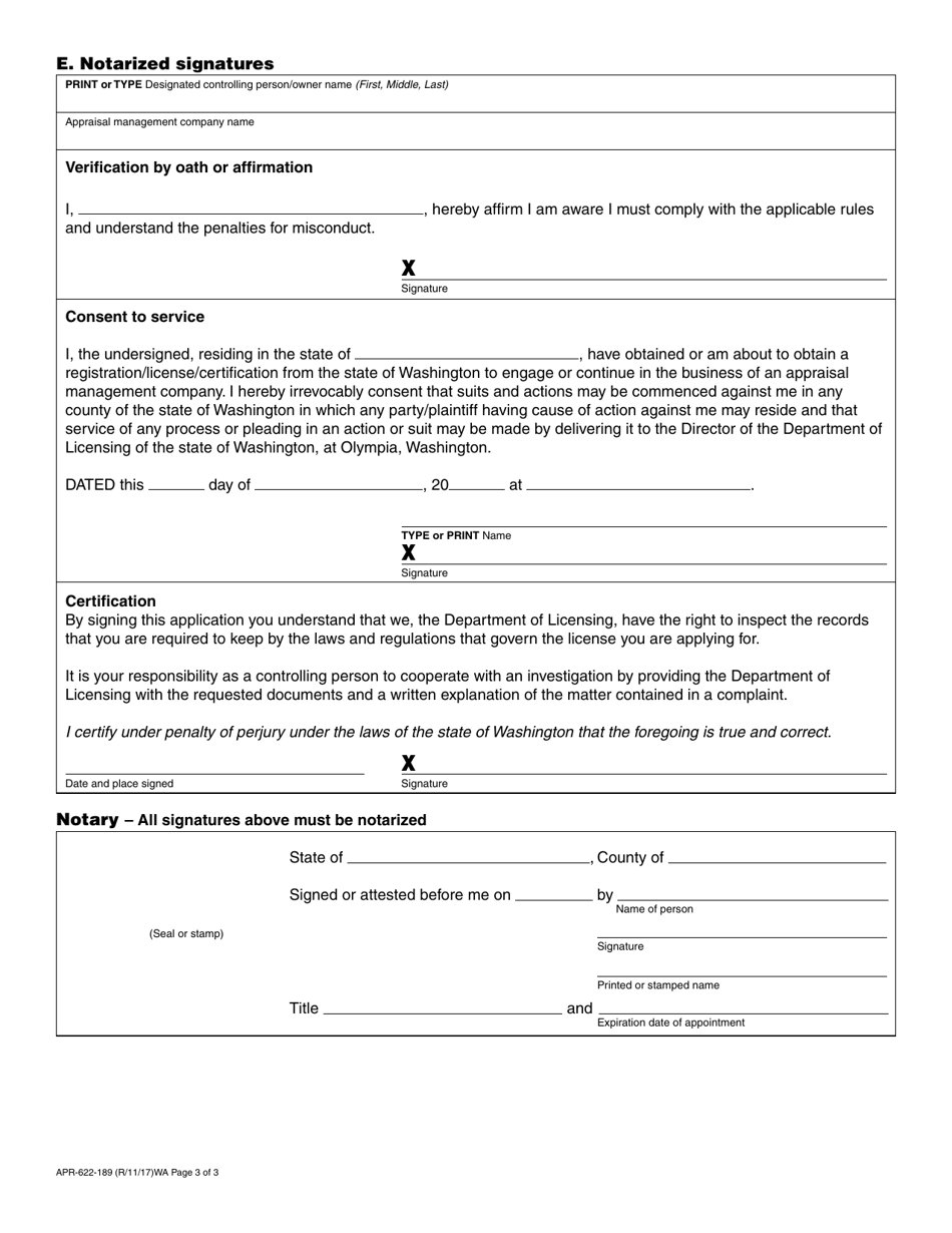 Form APR-622-189 - Fill Out, Sign Online and Download Fillable PDF ...