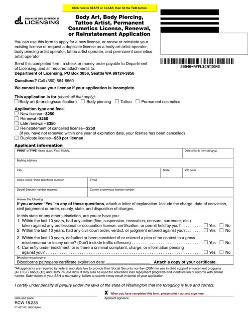 Form PT-667-001  Printable Pdf